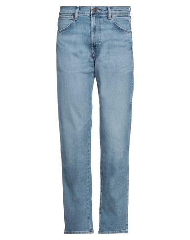 Shop Wrangler Man Jeans Blue Size 32w-32l Cotton, Polyester, Elastane