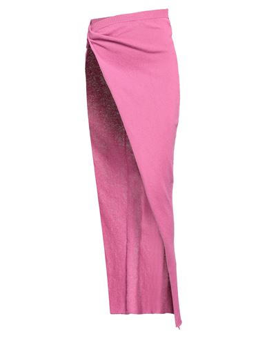 Shop Rick Owens Woman Maxi Skirt Pink Size M Cotton