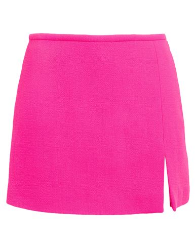 Shop Mach & Mach Woman Mini Skirt Fuchsia Size 8 Wool In Pink