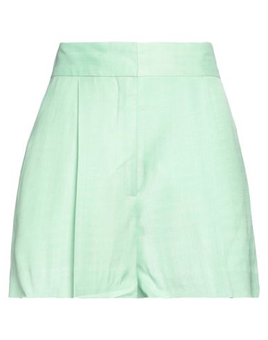 Sandro Woman Shorts & Bermuda Shorts Light Green Size 4 Viscose
