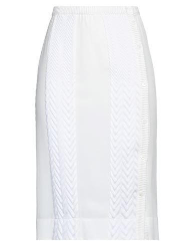 Missoni Woman Midi Skirt Ivory Size 6 Silk, Cotton, Viscose In White