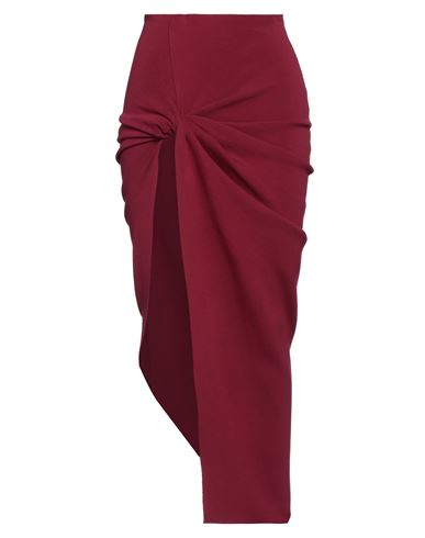 Rick Owens Woman Maxi Skirt Garnet Size S Viscose, Polyester, Polyamide, Elastane In Red