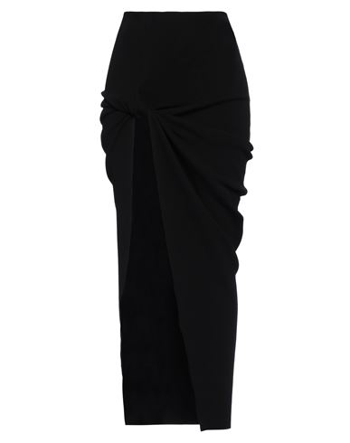 Rick Owens Woman Maxi Skirt Black Size S Viscose, Polyester, Polyamide, Elastane