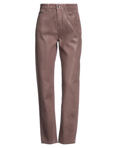 Shop Dolce & Gabbana Woman Jeans Light Brown Size 14 Cotton In Beige
