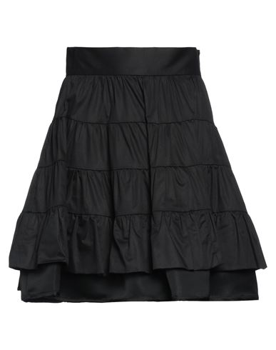 Sandro Woman Mini Skirt Black Size 3 Cotton, Polyester, Acetate