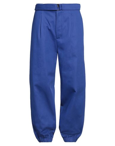 Shop Golden Goose Man Pants Blue Size M Cotton