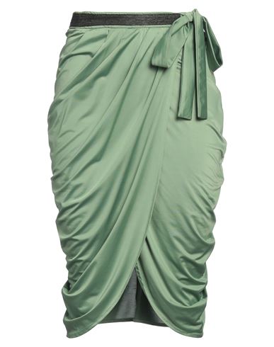 Gaelle Paris Gaëlle Paris Woman Midi Skirt Green Size 4 Polyester, Elastane In Green