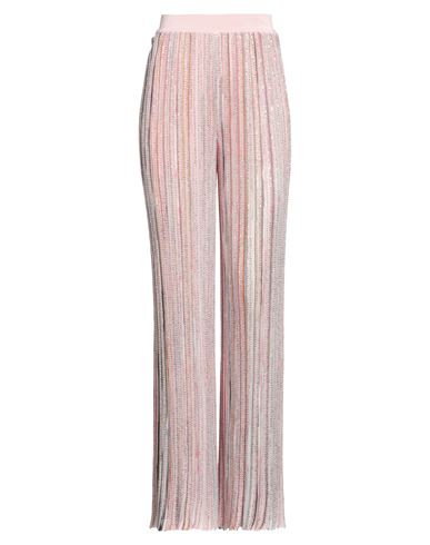 Missoni Woman Pants Light Pink Size 10 Viscose, Polyamide, Polyester, Cupro