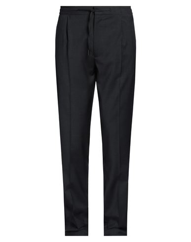 Shop Lardini Man Pants Steel Grey Size 44 Wool