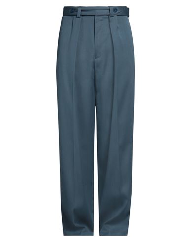 Shop Jil Sander Man Pants Slate Blue Size 36 Virgin Wool