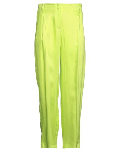 Shop Sandro Woman Pants Acid Green Size 10 Viscose, Linen