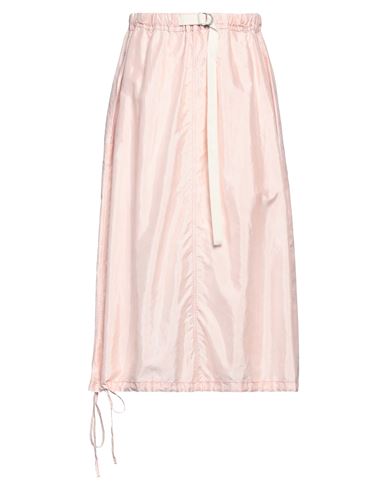 Shop Jil Sander Woman Midi Skirt Pink Size 6 Polyamide, Silk