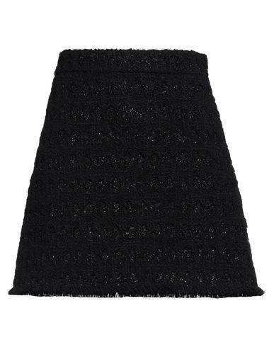 Tory Burch Woman Mini Skirt Black Size 8 Wool, Polyamide