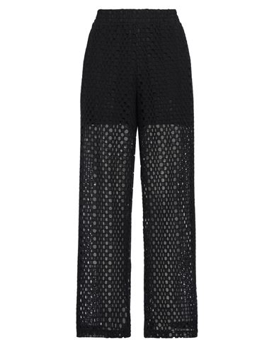 Alpha Studio Woman Pants Black Size 8 Cotton, Polyester