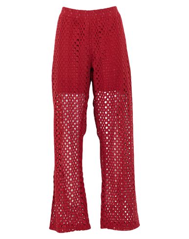 Alpha Studio Woman Pants Burgundy Size 12 Cotton, Polyester In Red