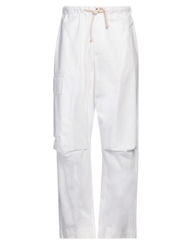 Shop Jil Sander Man Pants White Size 30 Cotton