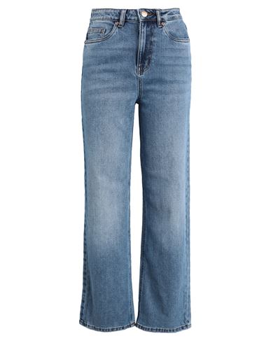 Shop Vero Moda Woman Jeans Blue Size 32w-32l Cotton, Tencel Lyocell, Elastane
