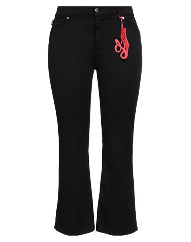 Love Moschino Woman Pants Black Size 31 Cotton, Lyocell, Elastane
