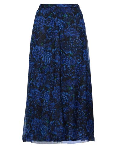 Shop Roseanna Woman Midi Skirt Blue Size 6 Silk