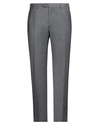 Shop Brioni Man Pants Grey Size 40 Wool