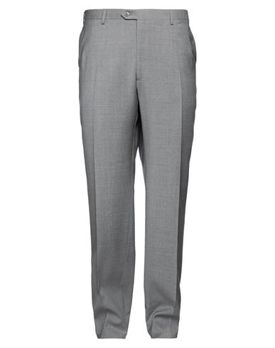 Shop Brioni Man Pants Light Grey Size 46 Wool