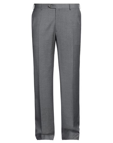 Shop Brioni Man Pants Grey Size 40 Wool