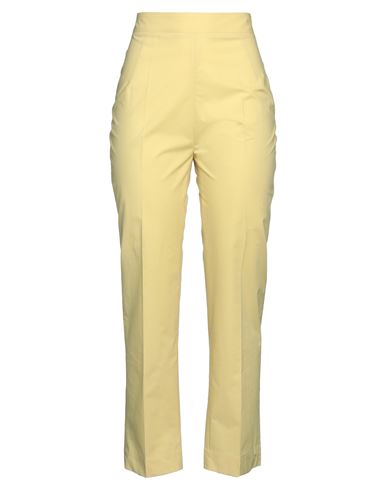 Gentryportofino Woman Pants Yellow Size 12 Cotton