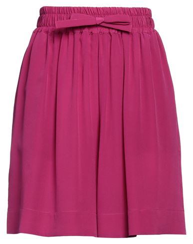 Shop Gentryportofino Woman Shorts & Bermuda Shorts Magenta Size 6 Silk