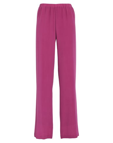 Gentryportofino Woman Pants Magenta Size 14 Silk In Pink