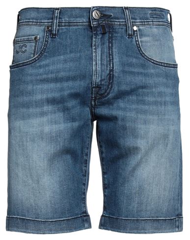 Jacob Cohёn Man Denim Shorts Blue Size 34 Cotton, Linen, Elastane, Polyester