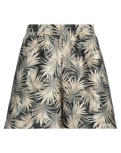Fisico Woman Shorts & Bermuda Shorts Black Size M Polyester, Polyamide, Elastane