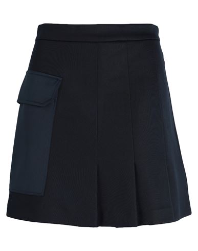 Max & Co . Jago Woman Mini Skirt Navy Blue Size L Polyester, Cotton