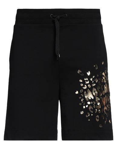 Shop Moschino Man Shorts & Bermuda Shorts Black Size L Cotton, Elastane