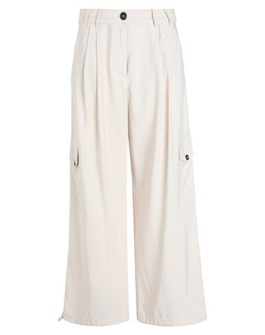 Max & Co . Corvino Woman Pants Ivory Size 8 Viscose, Polyester In White