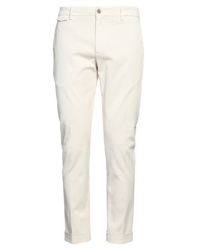 Teleria Zed Man Pants Beige Size 35 Cotton, Linen, Elastane In White