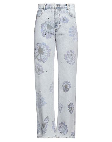 Sandro Woman Jeans Blue Size 8 Cotton, Abs - Acrylonitrile Butadiene Styrene