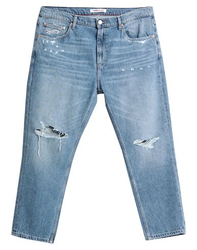 Tommy Jeans Man Jeans Blue Size 33w-30l Cotton, Hemp