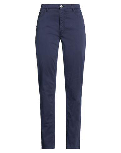 Trussardi Woman Pants Midnight Blue Size 31 Cotton, Lyocell, Elastane