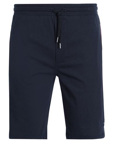 Paul Smith Man Shorts & Bermuda Shorts Midnight Blue Size Xl Cotton In Navy Blue