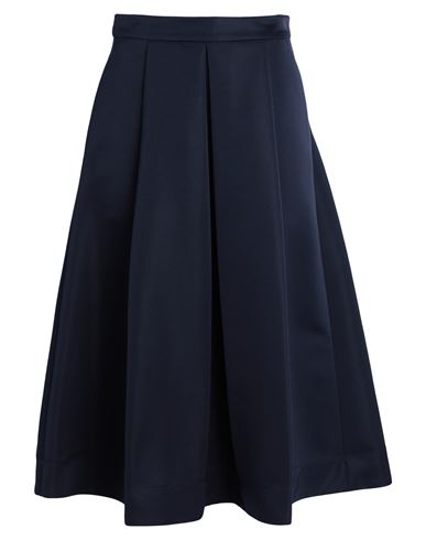 Max & Co . Lappole Woman Midi Skirt Midnight Blue Size 6 Polyester
