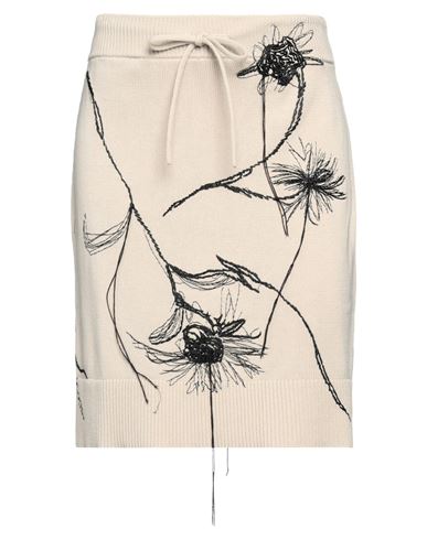 Shop Ballantyne Woman Mini Skirt Beige Size 10 Cotton