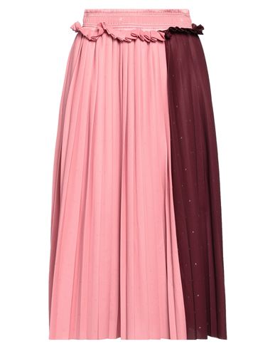 Shop Golden Goose Woman Midi Skirt Pastel Pink Size S Polyester