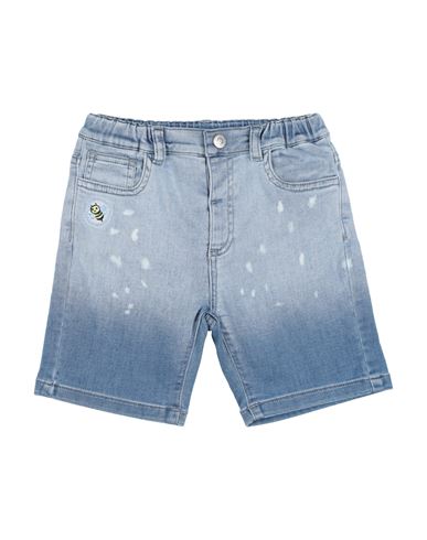 Shop Monnalisa Toddler Boy Denim Shorts Blue Size 3 Cotton, Elastane