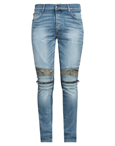Shop Amiri Man Jeans Blue Size 33 Cotton, Elastomultiester, Elastane