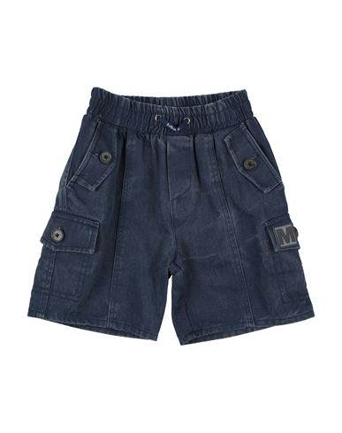 Shop Monnalisa Toddler Boy Shorts & Bermuda Shorts Midnight Blue Size 6 Cotton