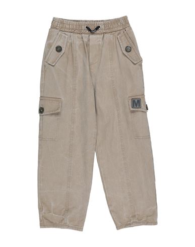 Monnalisa Toddler Boy Pants Khaki Size 6 Cotton In Beige
