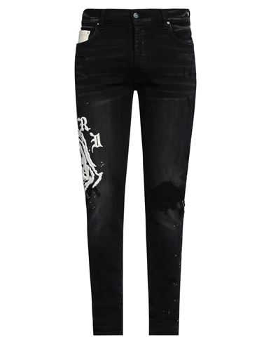 Shop Amiri Man Jeans Black Size 34 Cotton, Elastomultiester, Elastane