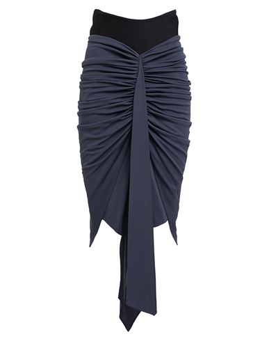 Shop Alaïa Woman Midi Skirt Midnight Blue Size 6 Viscose, Polyamide, Cotton