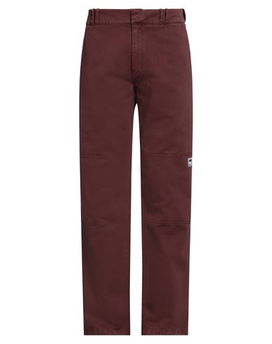 Shop Golden Goose Man Pants Burgundy Size 32 Cotton In Red