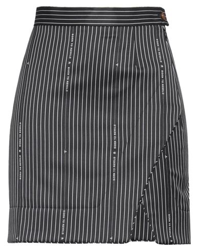 Shop Vivienne Westwood Woman Mini Skirt Black Size 4 Virgin Wool, Cotton